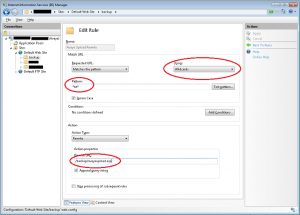 Avaya IIS Rewrite Screenshot